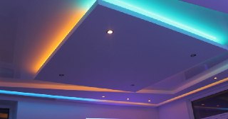 Натяжной потолок с подсветкой Химки, цена от 2115 руб.